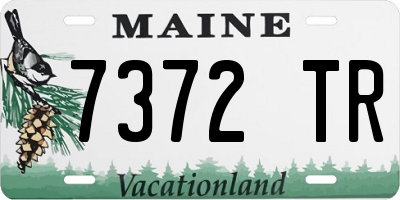 ME license plate 7372TR