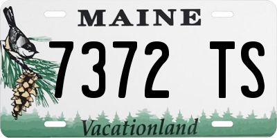 ME license plate 7372TS