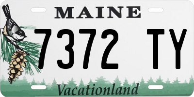 ME license plate 7372TY