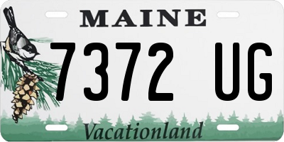 ME license plate 7372UG