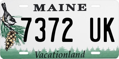 ME license plate 7372UK