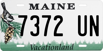 ME license plate 7372UN