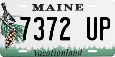 ME license plate 7372UP