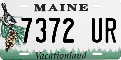 ME license plate 7372UR