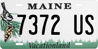 ME license plate 7372US