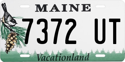 ME license plate 7372UT