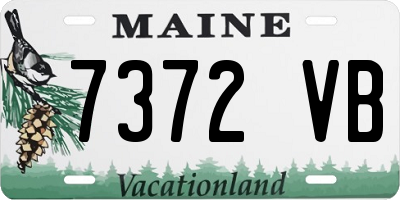 ME license plate 7372VB