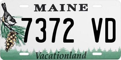 ME license plate 7372VD