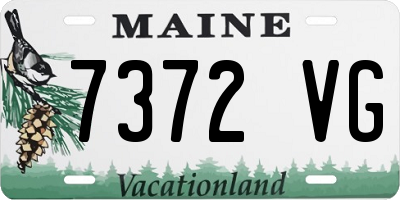 ME license plate 7372VG