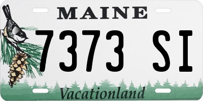 ME license plate 7373SI