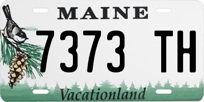 ME license plate 7373TH