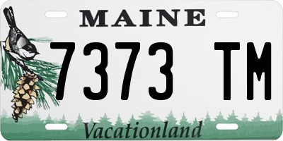 ME license plate 7373TM
