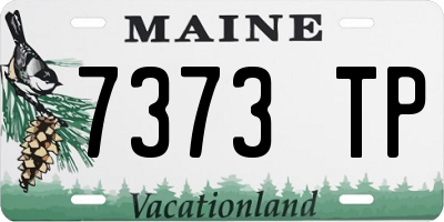ME license plate 7373TP
