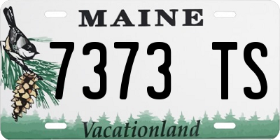 ME license plate 7373TS