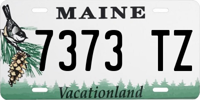 ME license plate 7373TZ
