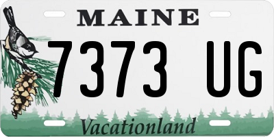 ME license plate 7373UG