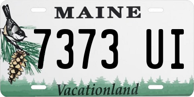 ME license plate 7373UI