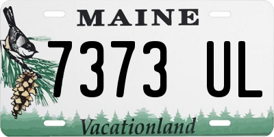 ME license plate 7373UL