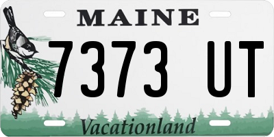 ME license plate 7373UT