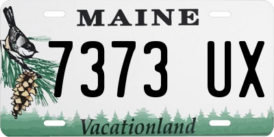 ME license plate 7373UX