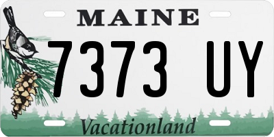 ME license plate 7373UY