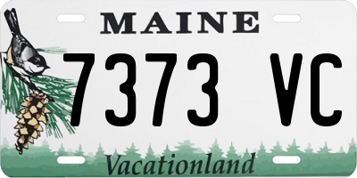 ME license plate 7373VC