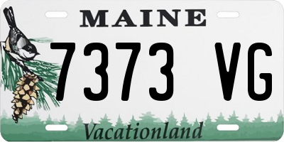 ME license plate 7373VG