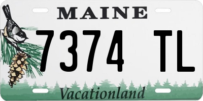 ME license plate 7374TL