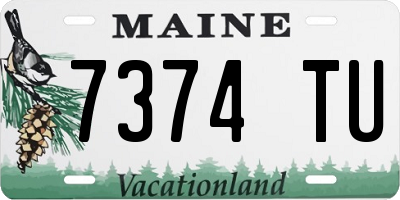 ME license plate 7374TU