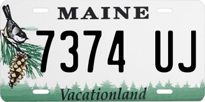 ME license plate 7374UJ