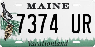 ME license plate 7374UR