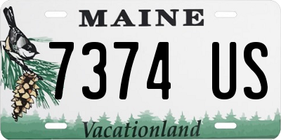 ME license plate 7374US