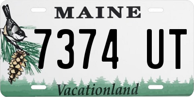 ME license plate 7374UT