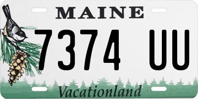 ME license plate 7374UU