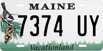 ME license plate 7374UY