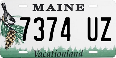 ME license plate 7374UZ