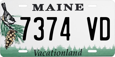 ME license plate 7374VD