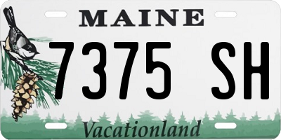 ME license plate 7375SH