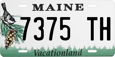 ME license plate 7375TH