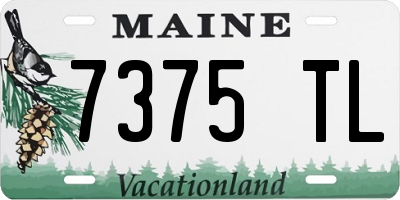 ME license plate 7375TL
