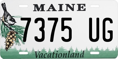 ME license plate 7375UG