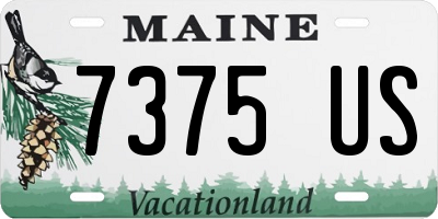 ME license plate 7375US