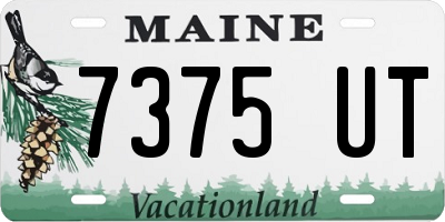 ME license plate 7375UT