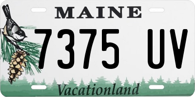 ME license plate 7375UV