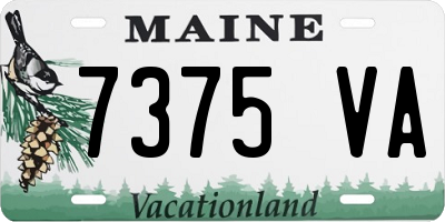 ME license plate 7375VA
