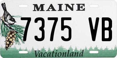 ME license plate 7375VB