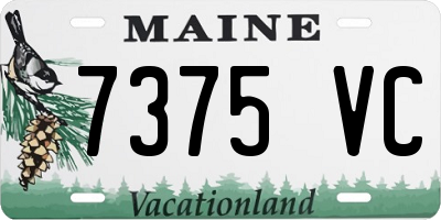 ME license plate 7375VC