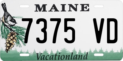 ME license plate 7375VD