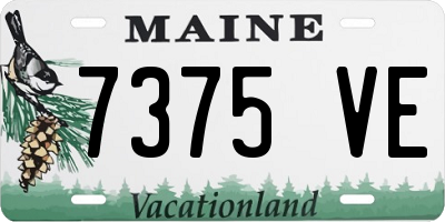ME license plate 7375VE