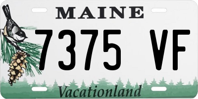 ME license plate 7375VF